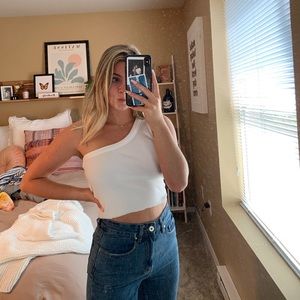 One shoulder tank top